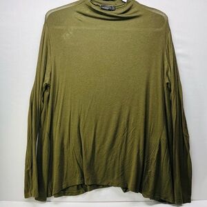 Zara Olive Long Sleeve Women's Top